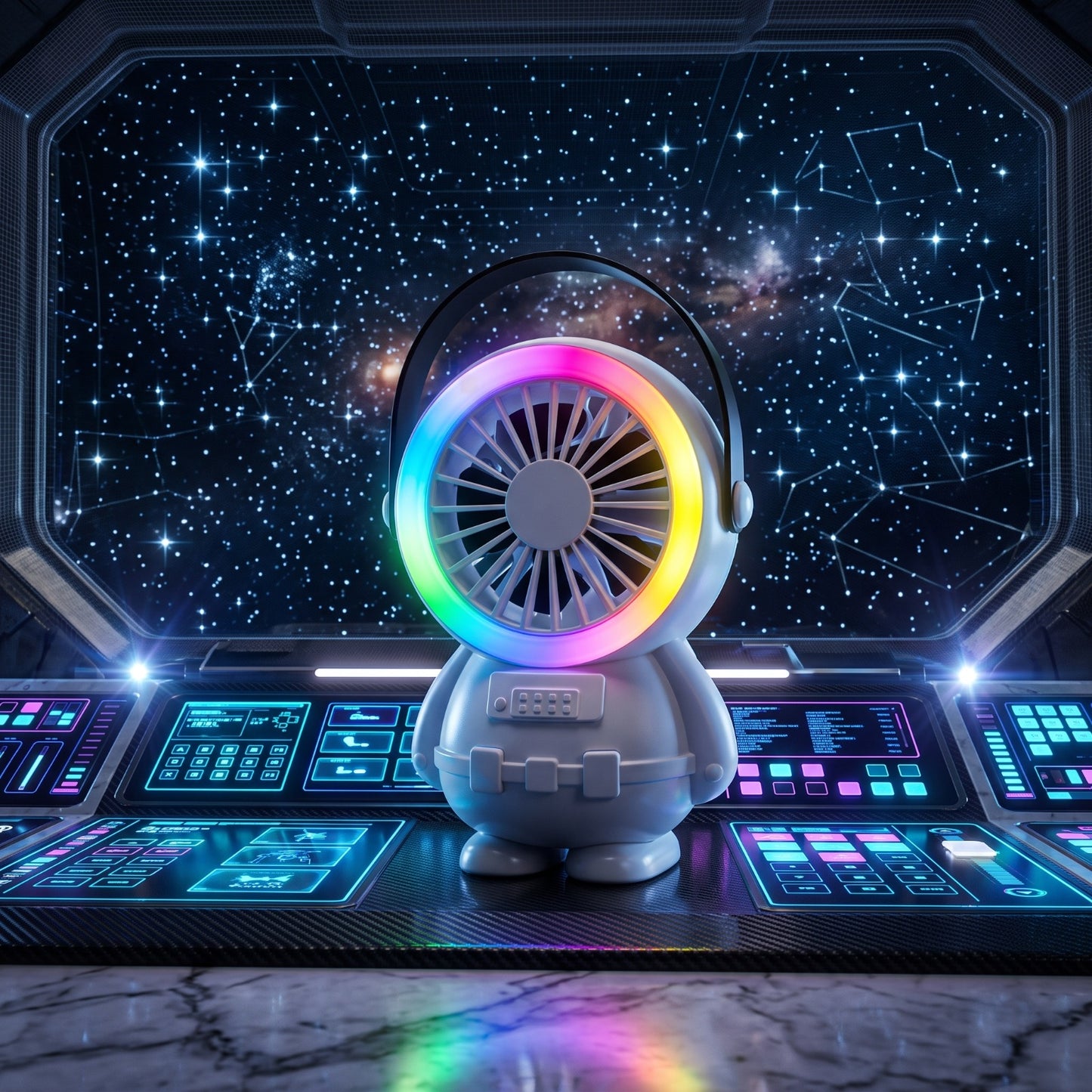 AstroBreeze Astronaut Fan with Ambient RGB Light