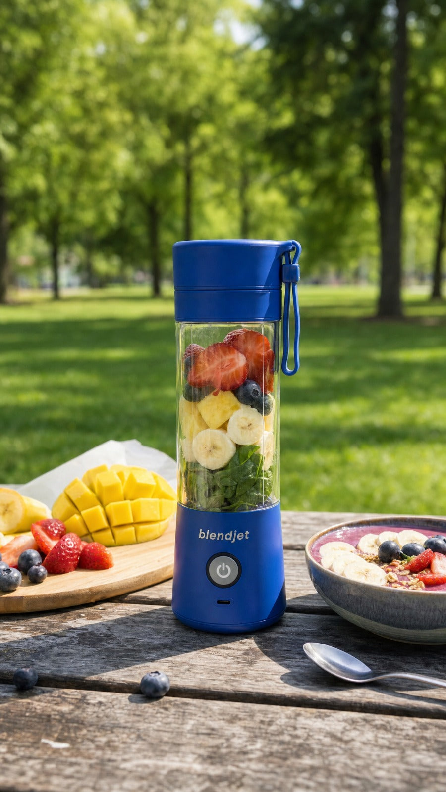 Portable 6-Blade Rechargeable USB Blender & Smoothie Maker