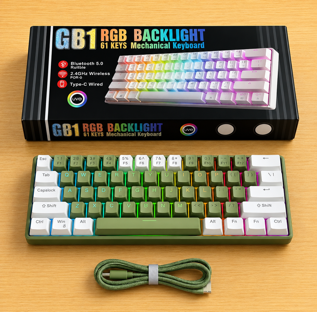 GB1 60% Wireless Mechanical Gaming Keyboard
