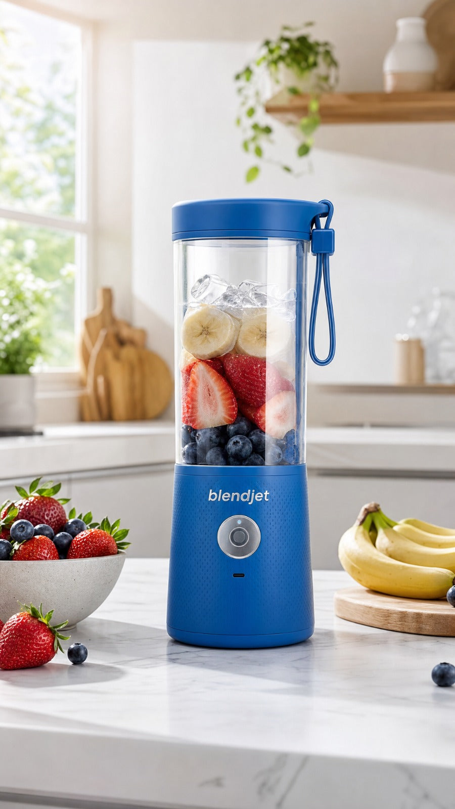 Portable 6-Blade Rechargeable USB Blender & Smoothie Maker