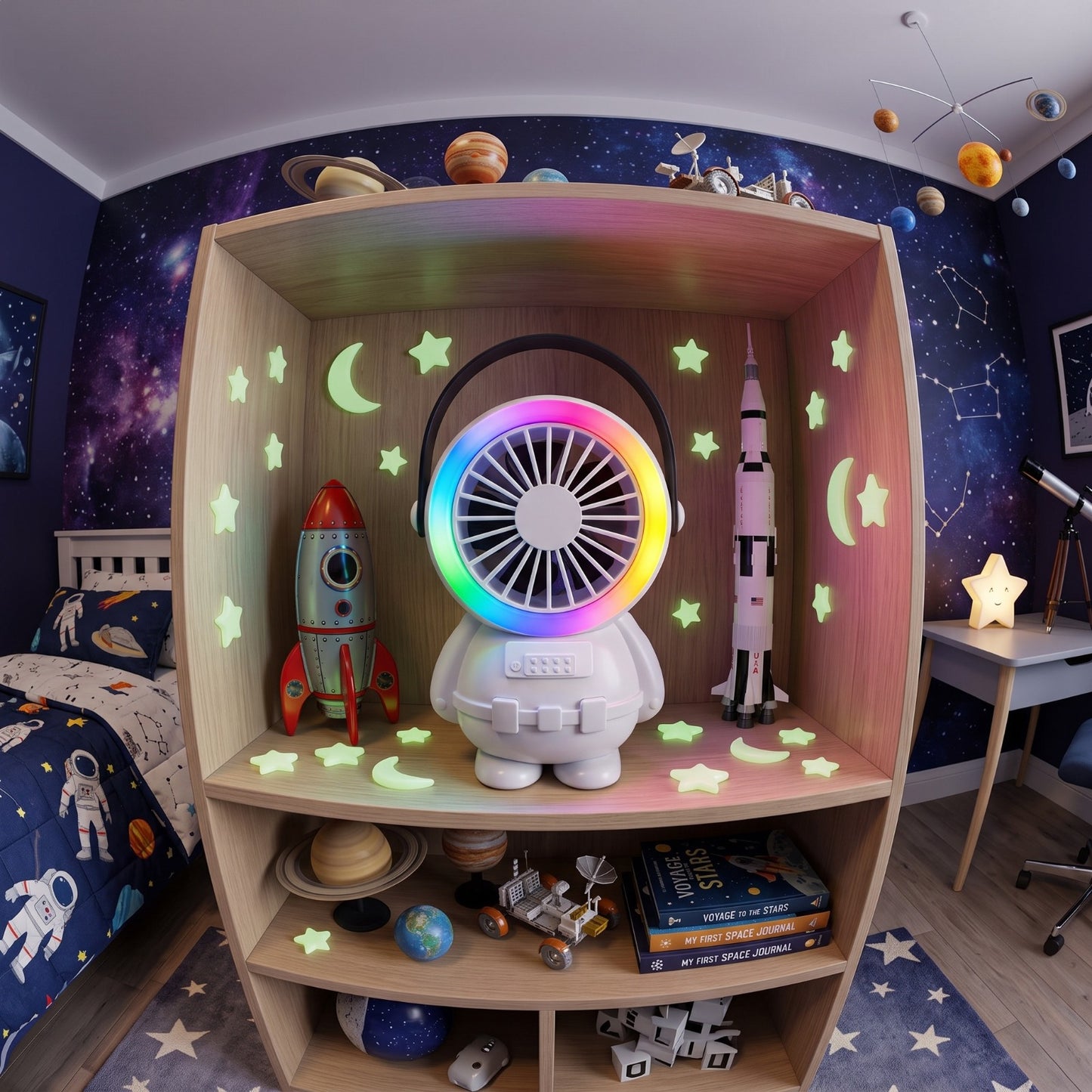 AstroBreeze Astronaut Fan with Ambient RGB Light