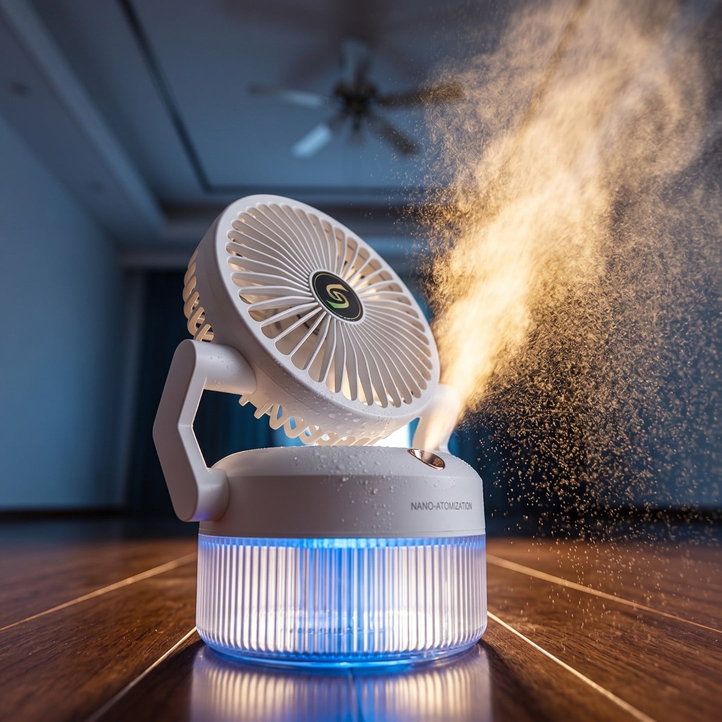 800ML Rechargeable Desktop Humidifier Fan
